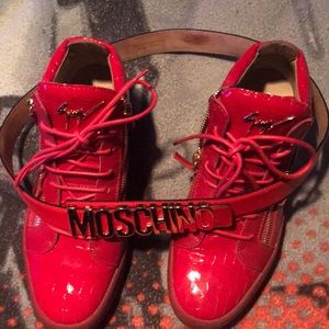 Red Moschino Belt